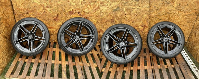 MERCEDES AMG C63 C-KLASA FELGI ALUMINIOWE OPONY KOŁA 10.5Jx19 5x112 ET37