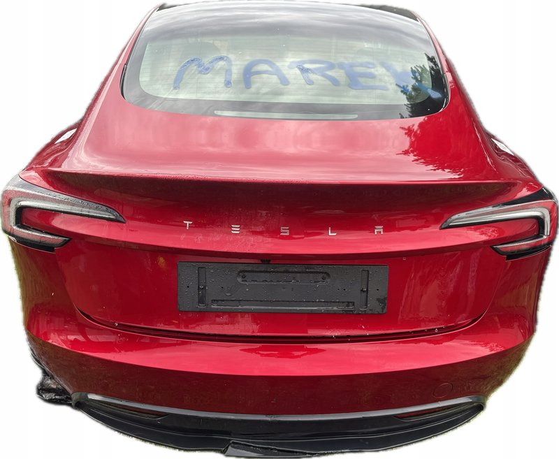 TESLA MODEL 3 LIFT 2024 HIGHLAND KLAPA BAGAŻNIKA KOMPLETNA LAMPY KAMERA