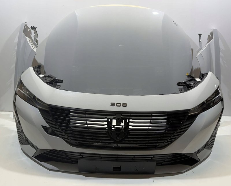PEUGEOT 308 T10 PRZÓD KOMPLETNY ZDERZAK PAS LAMPY MASKA BŁOTNIK